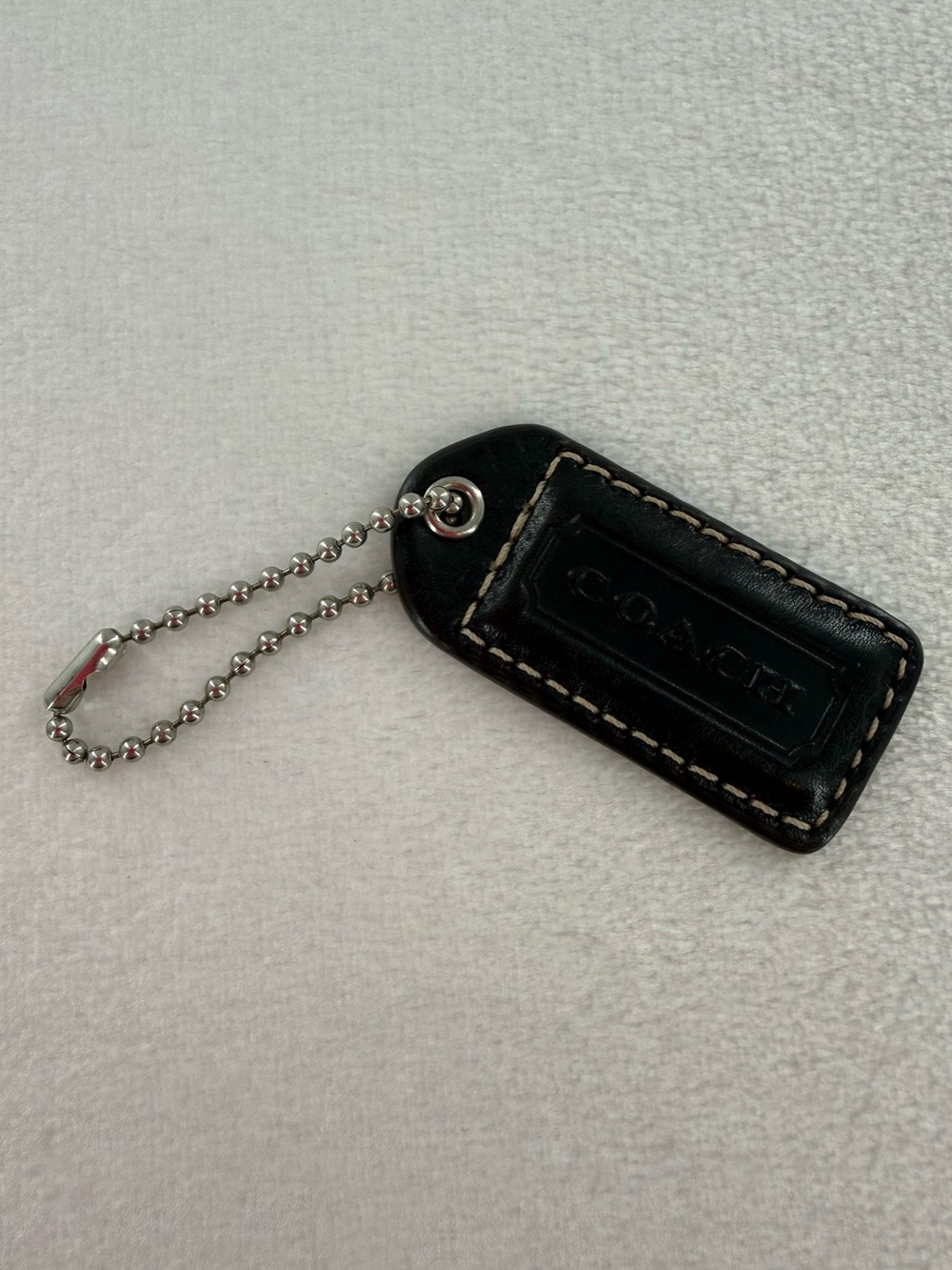 Coach Black Bag Tag